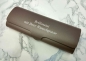 Preview: hellbraunes Brillenetui aus Aluminium mit Gravur
