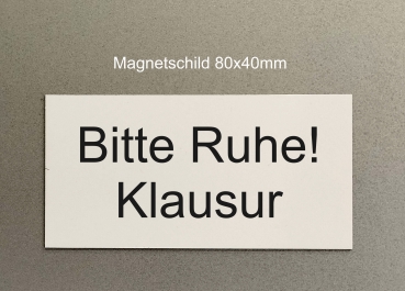Magnetschild - 80x40mm - mit Gravur