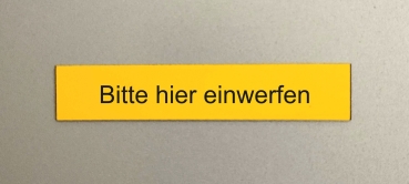 Magnetschild - 80x15mm - mit Gravur