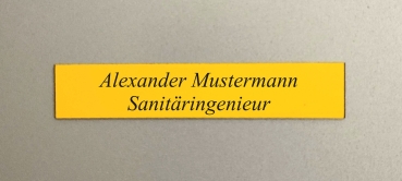 Magnetschild - 80x15mm - mit Gravur