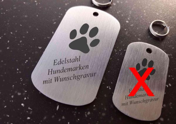 Hundemarke-Edelstahl