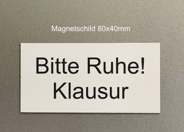 Magnetschild - 80x40mm - mit Gravur